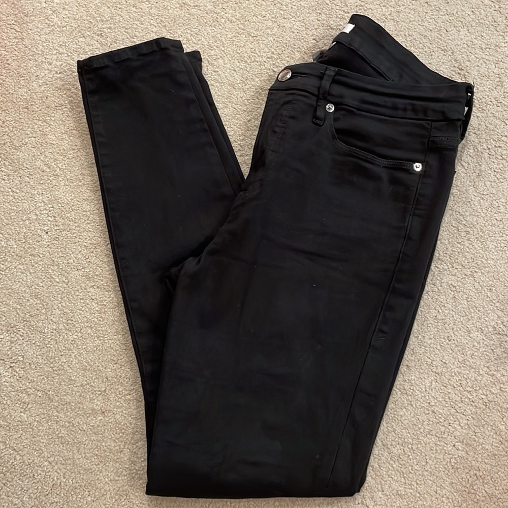 Good American black skinny jeans
